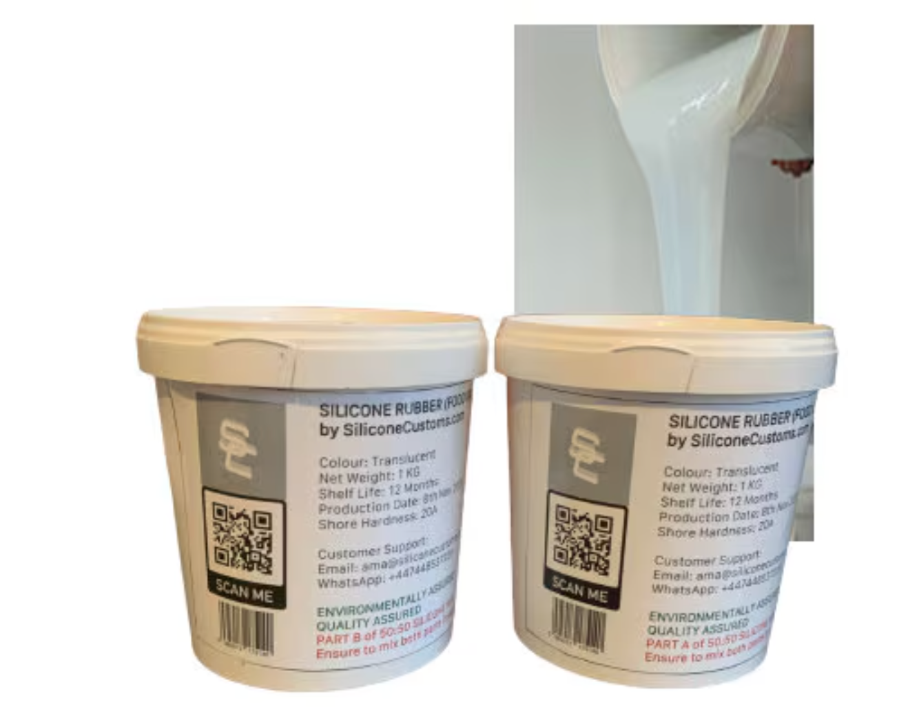 Liquid Silicone Rubber (1 - 50 kg) (Food Safe)