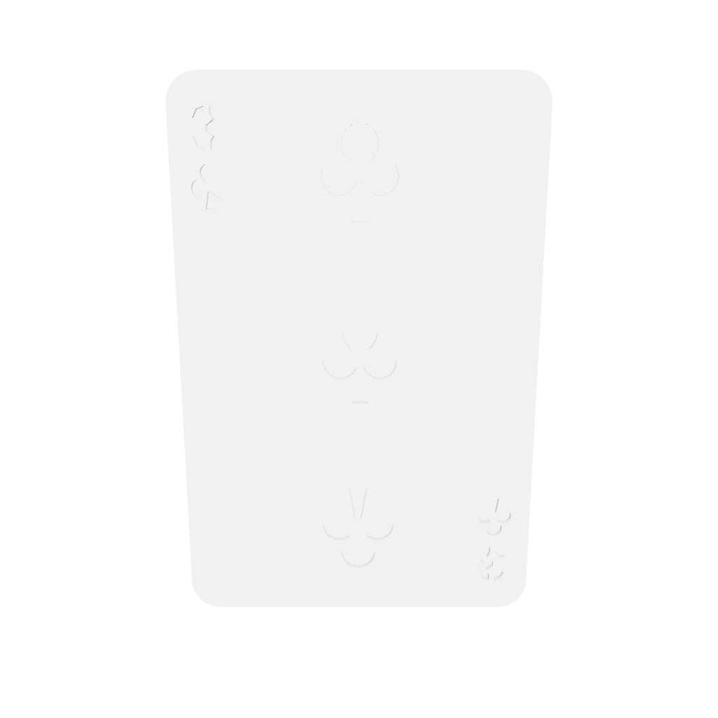 3 Of Clubs 2 Silicone Mould interactive 3D model