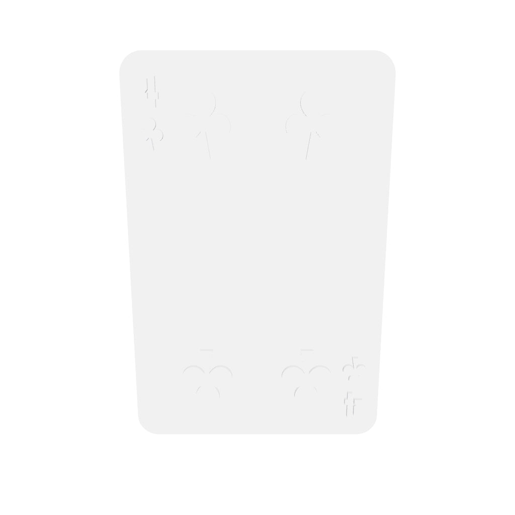 4 Of Clubs Silicone Mould interactive 3D model