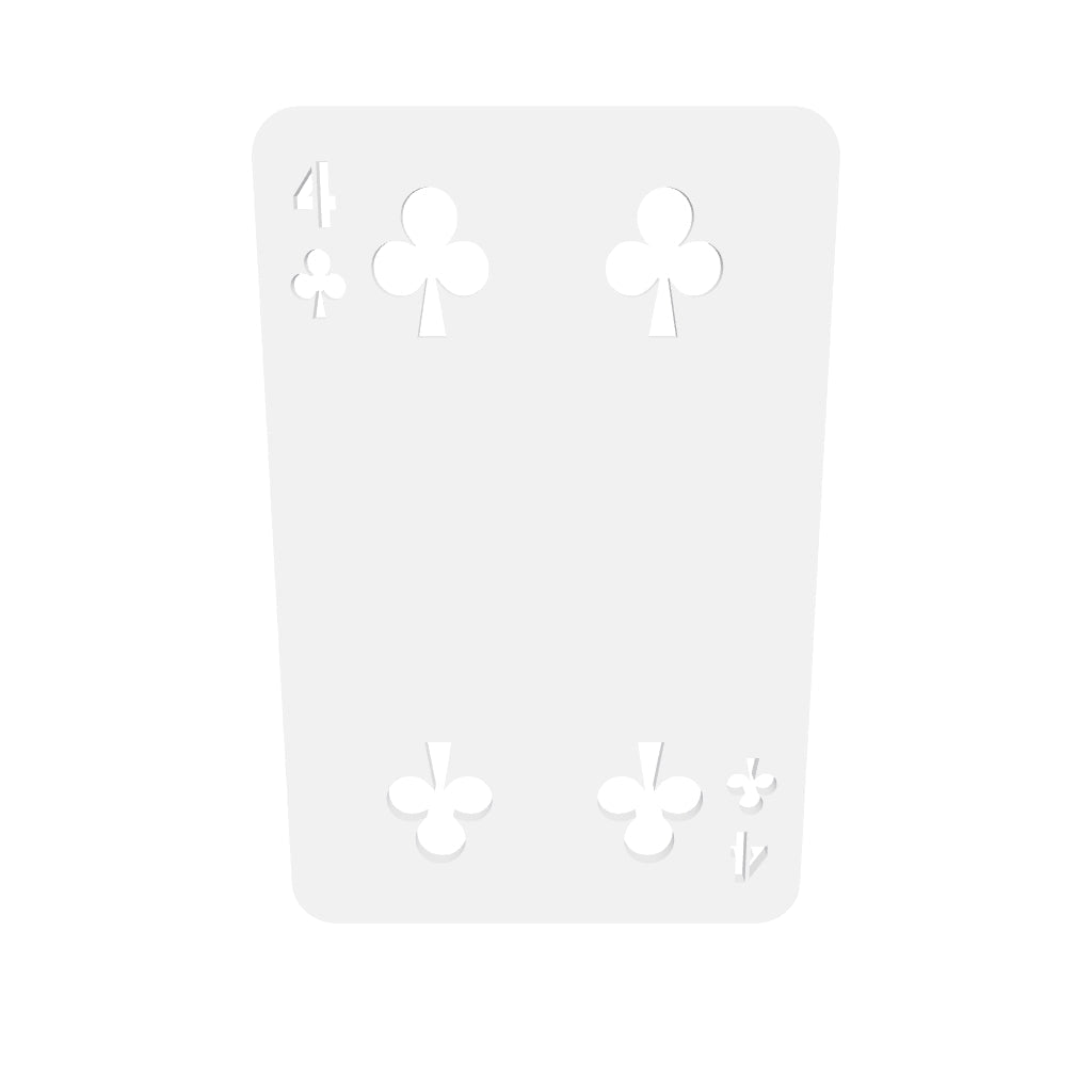 4 Of Clubs 3 Silicone Mould interactive 3D model