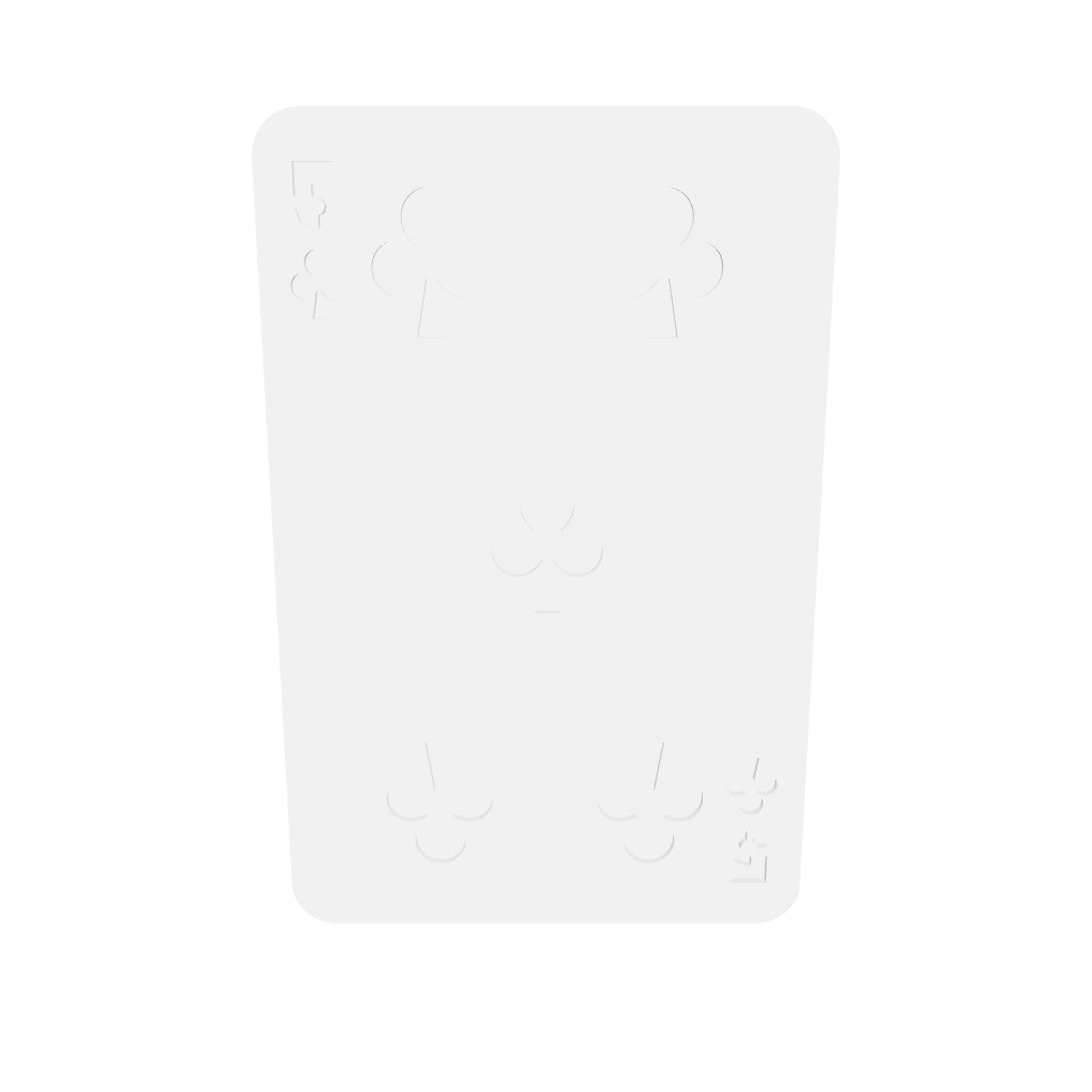 5 Of Clubs 2 Silicone Mould interactive 3D model