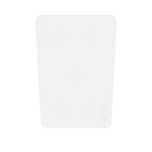 5 Of Clubs Silicone Mould interactive 3D model