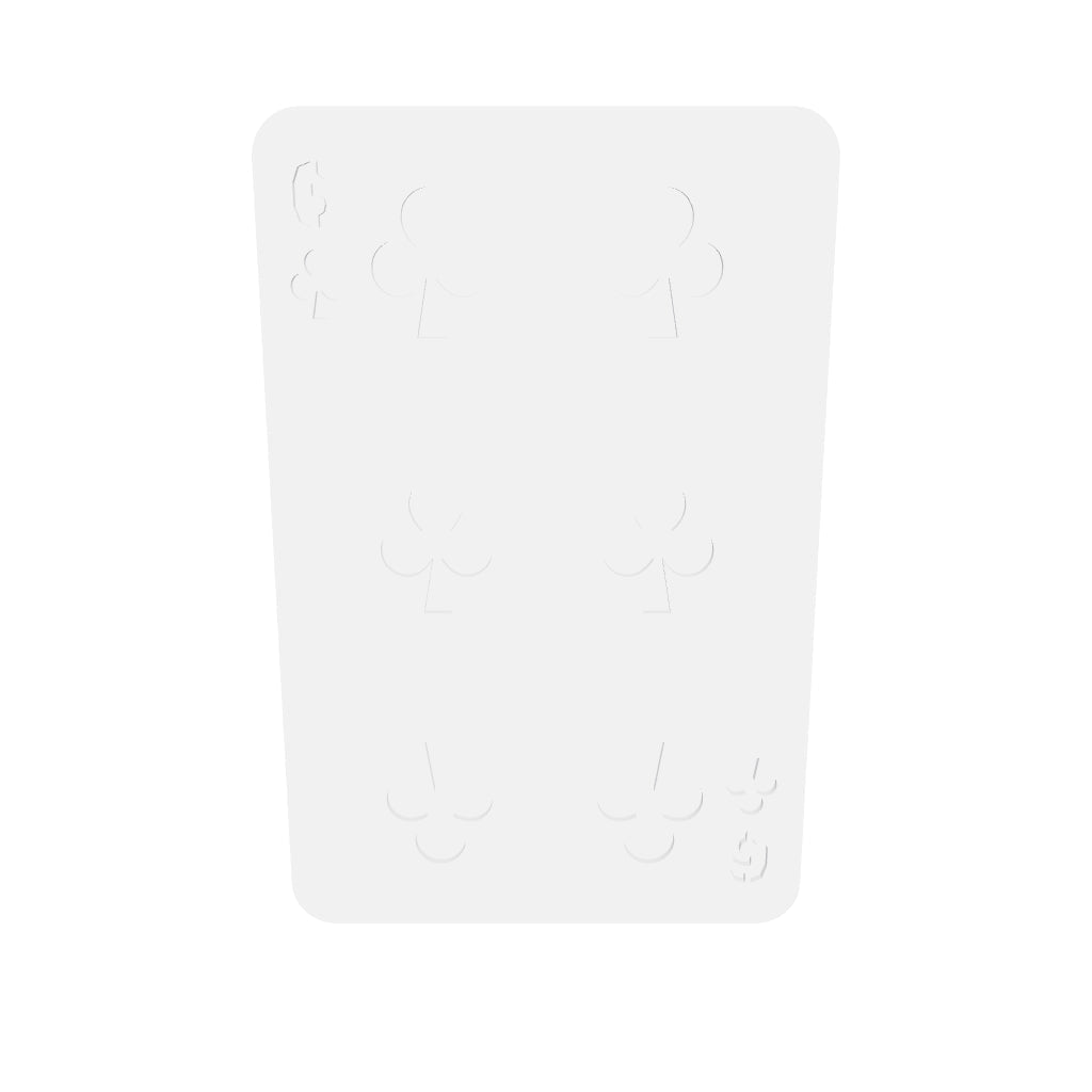 6 Of Clubs 2 Silicone Mould interactive 3D model