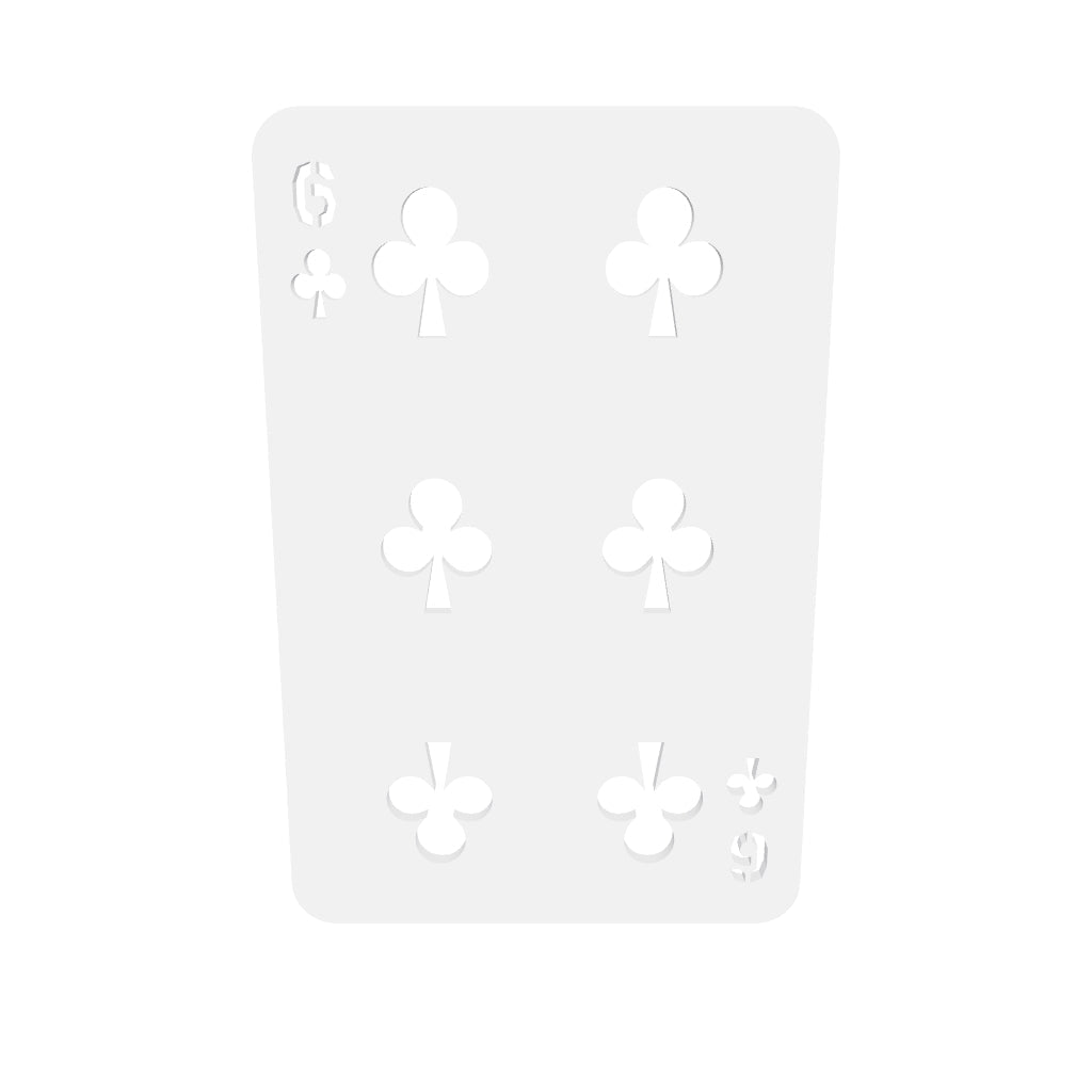 6 Of Clubs 3 Silicone Mould interactive 3D model