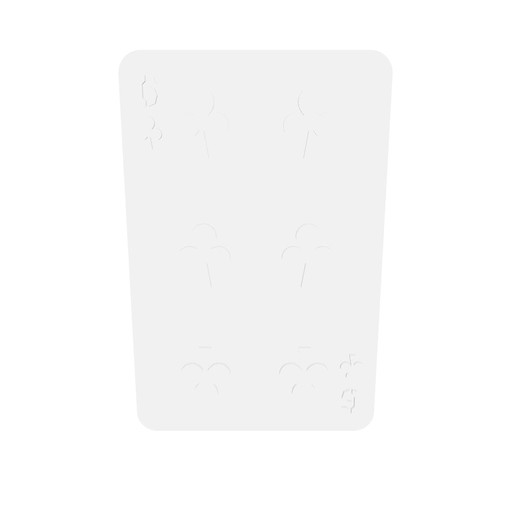 6 Of Clubs Silicone Mould interactive 3D model