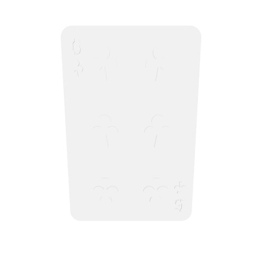 6 Of Clubs Silicone Mould interactive 3D model