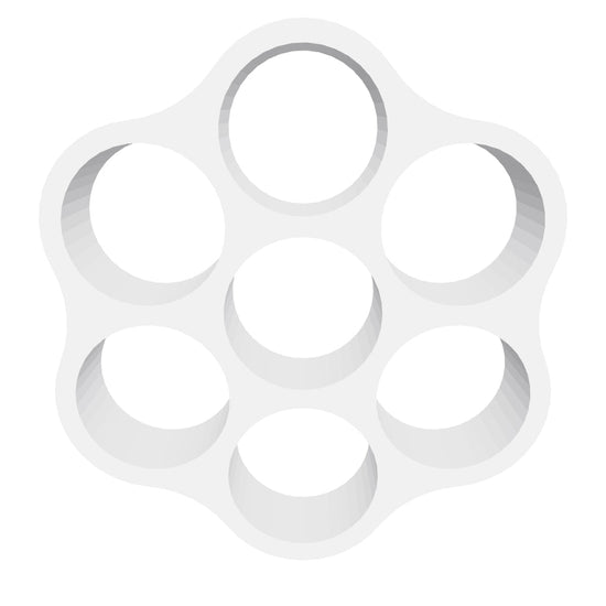 7 Circle Pattern Silicone Mould interactive 3D model