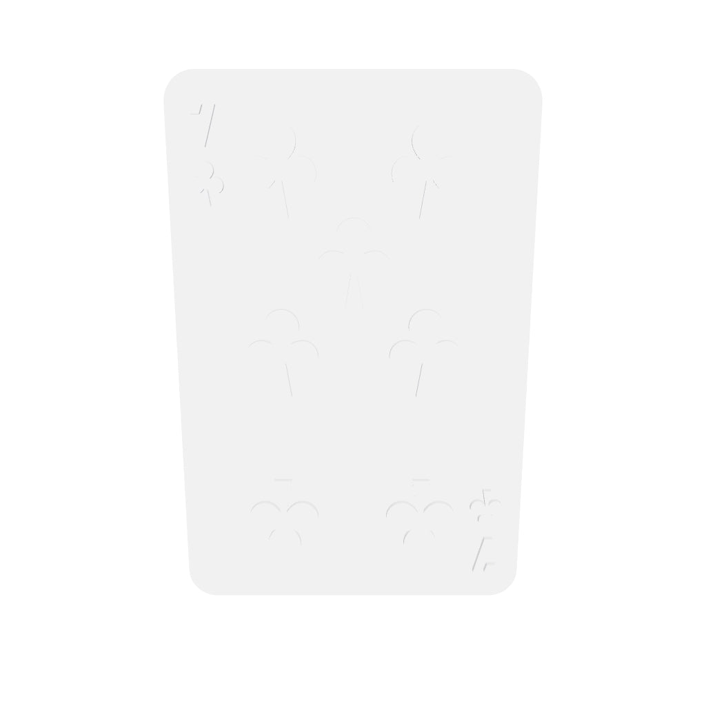 7 Of Clubs Silicone Mould interactive 3D model