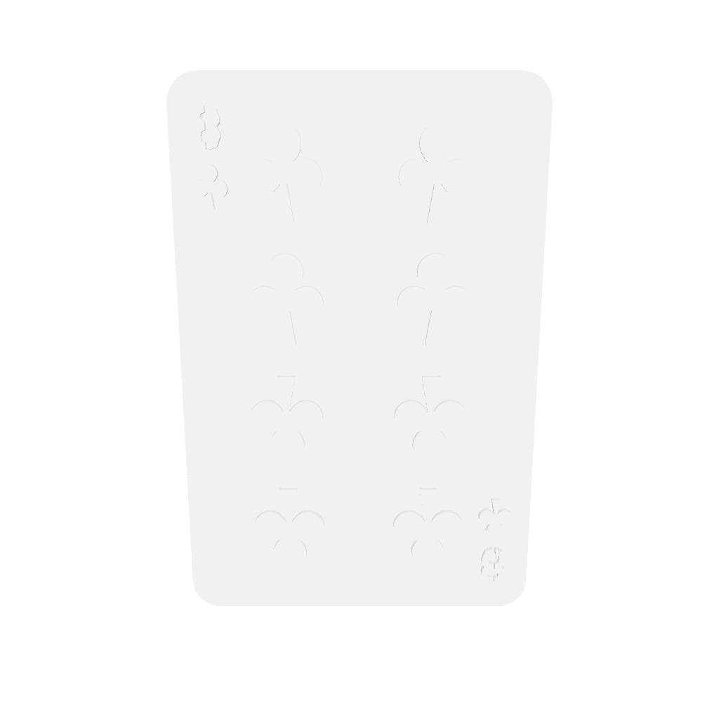 8 Of Clubs Silicone Mould interactive 3D model