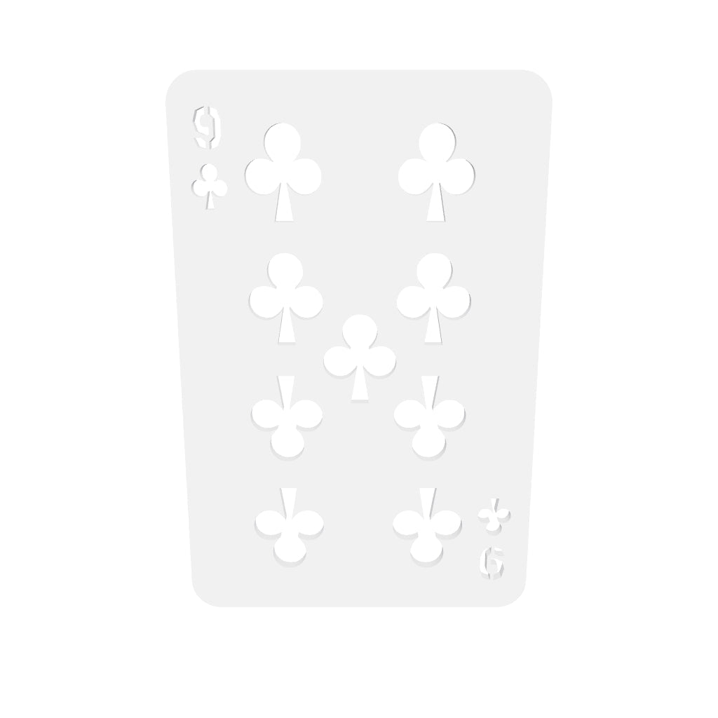 9 Of Clubs 3 Silicone Mould interactive 3D model