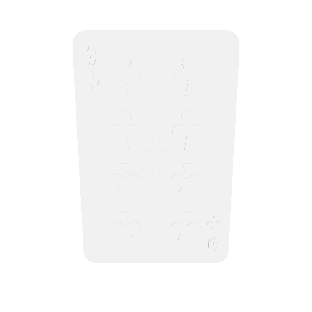 9 Of Clubs Silicone Mould interactive 3D model