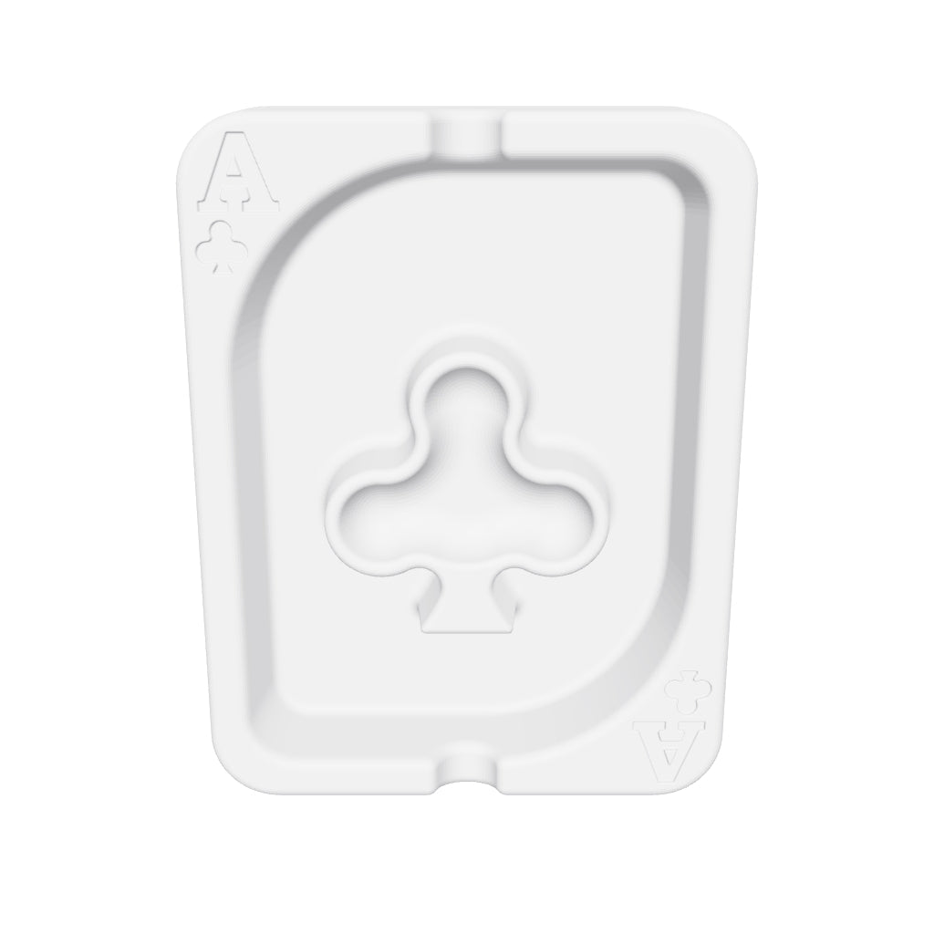 Ace Of Clubs Ashtray Silicone Mould interactive 3D model