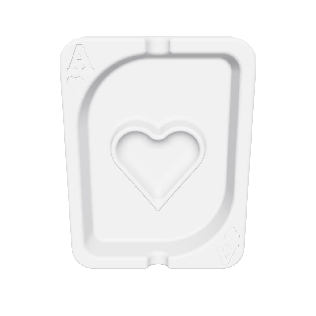 Ace Of Hearts Ashtray Silicone Mould interactive 3D model