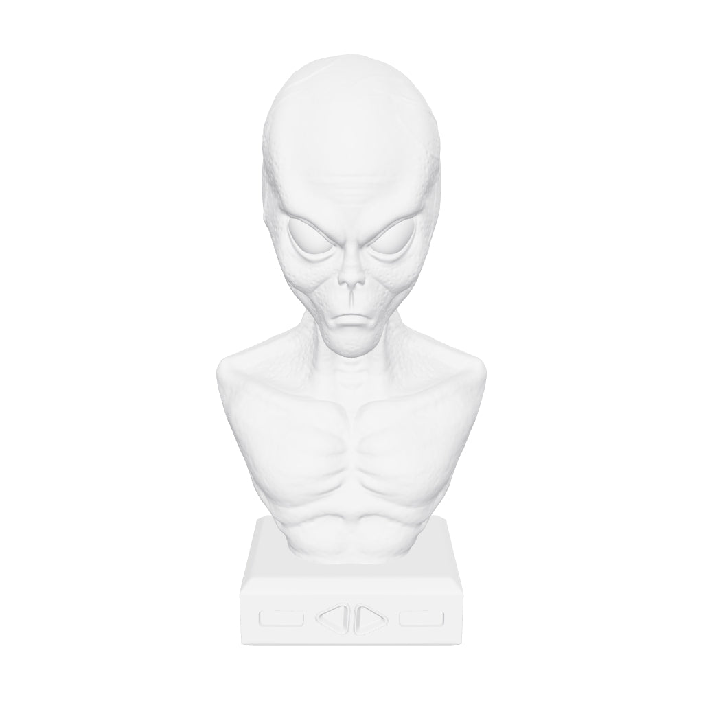 Alien 3D On Base - Faces Silicone Mould interactive 3D model