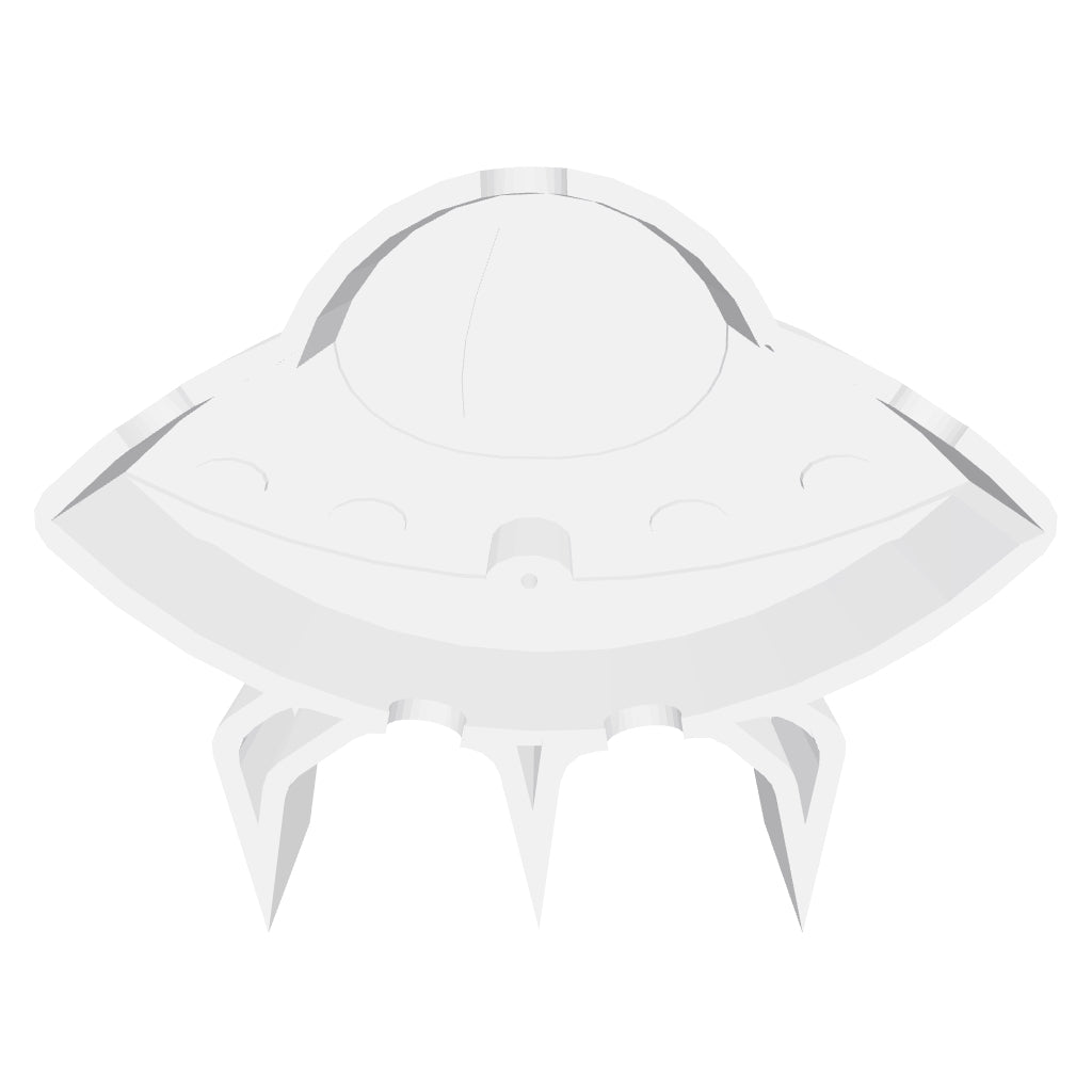 Alien Ship Ashtray Silicone Mould interactive 3D model