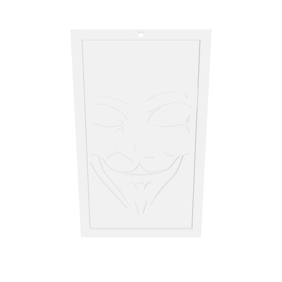 Anonymous With Border - Kc Silicone Mould interactive 3D model