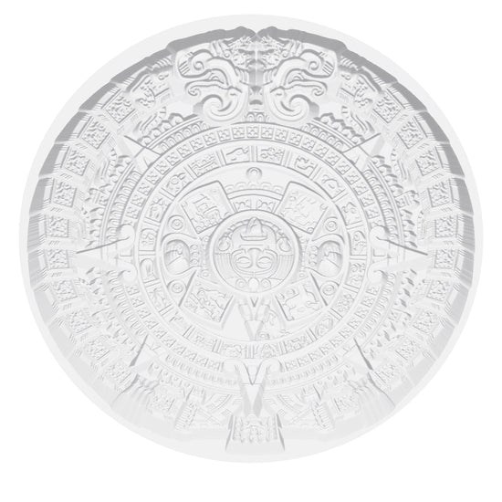 Aztec Complex Pattern In Circle Silicone Mould interactive 3D model