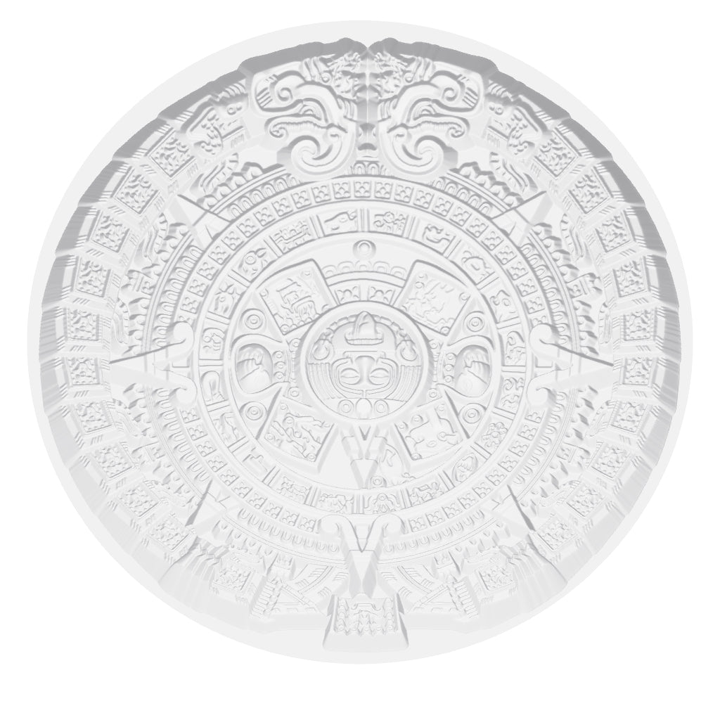 Aztec Complex Pattern In Circle Silicone Mould interactive 3D model