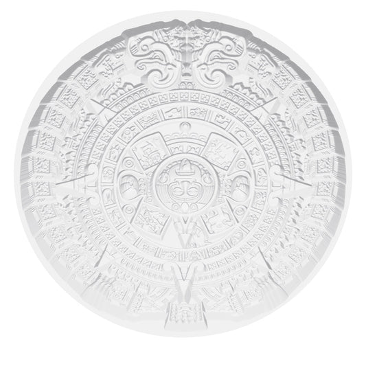 Aztec Complex Pattern In Circle Silicone Mould interactive 3D model