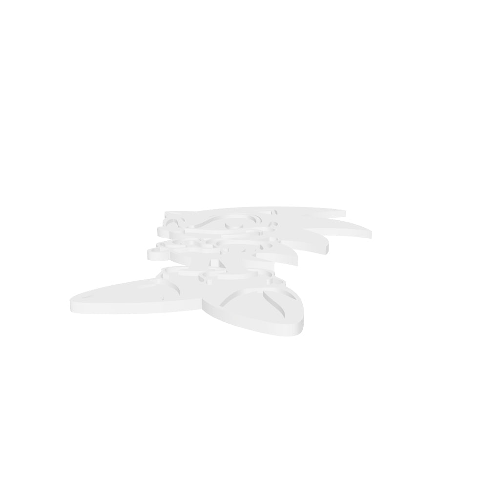 Sonic Brazos cruzados Cuadro interactive 3D model