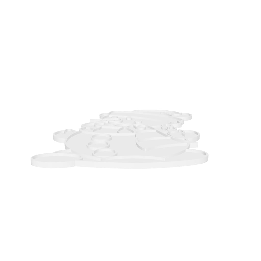 Mun╠âeco de Nieve Navidad Cuadro Pared interactive 3D model