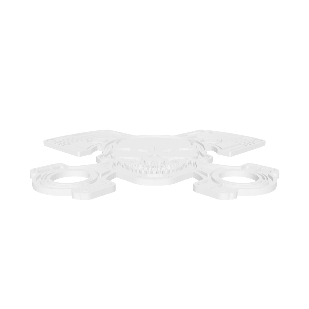 SKULL AND AXES FLAT interactive 3D model