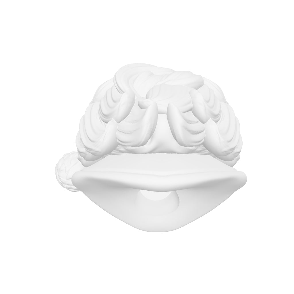 Santa Claus Head Decimated STL interactive 3D model