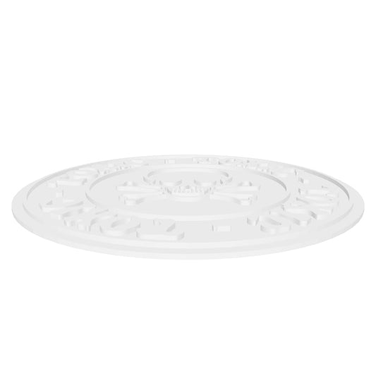 Cuidado Toxico Calavera Logo Posavasos interactive 3D model