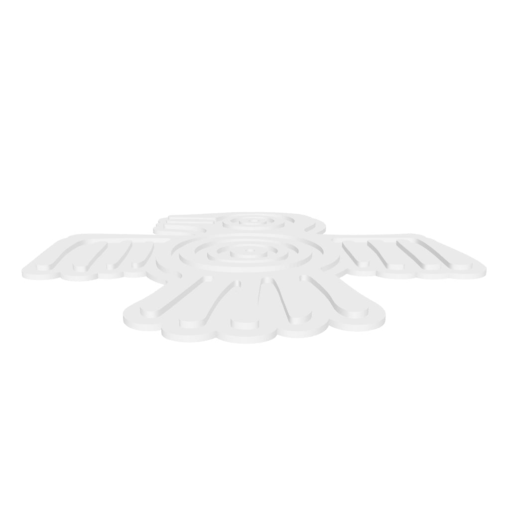 Pajaro Ave Azteca Maya Posavasos interactive 3D model