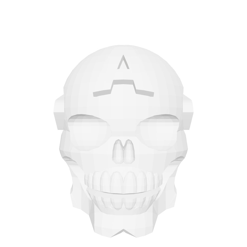 CAPTAIN AMERICA SKULL 3D interactive 3D model
